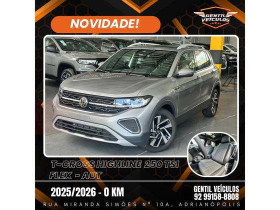 VOLKSWAGEN T-CROSS 1.4 250 TSI TOTAL FLEX HIGHLINE AUTOMÁTICO